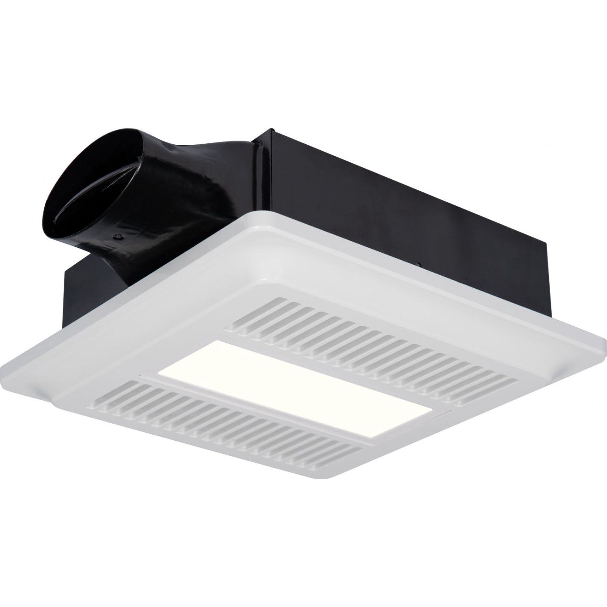 Greenheck SP-LP0511L Multi-Spec High-Performance Low-Profile Healthier Bathroom  Ventilation Fan with Light, 50-80-110 CFM, Constant CFM, Certified Air  Flow, Quiet EC Motor, White - Walmart.com