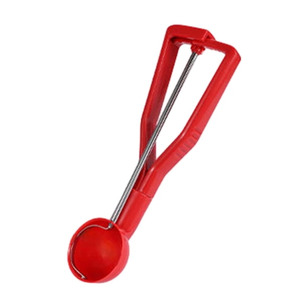 Cuchara para galletas Cuchara para galletas roja Fácil de agarrar Versatilidad Cuchara para helado para Diámetro interno de 47 cm