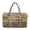 Aztec Tribal Brown Leopard, variant on Travel Duffle Bag Weekender Overnight Hospital Bags for Women Lightweight Carry-on Gym Bag for Travel, Airplanes, Sports, Black Leopard Print