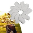 thumbnail image 3 of jinwen 10 Pcs Visible Cloth Covers Golf Club Covers Protector Universal Headcover Cloth White, 3 of 9