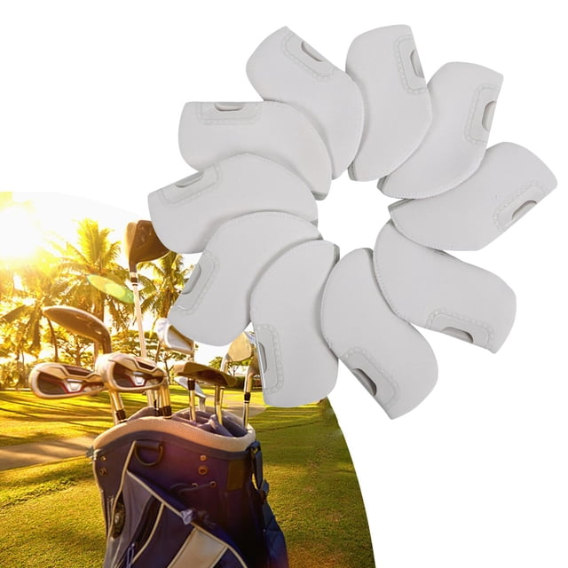 Cubrecabezas de Golf Macarena Tela Visible 10 Piezas Blanco