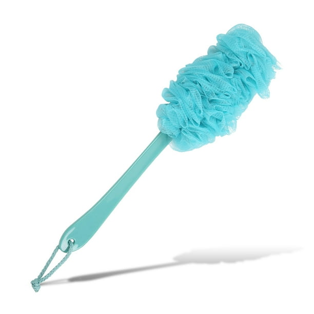 Moyic Depurador de espalda para baño, mango largo, exfoliante, cepillo de ducha para fregar la piel, masajeador de limpieza de espuma para baño, Juegos de accesorios de baño Azul Moyic HA059533-01