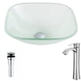 thumbnail image 2 of Tempered Glass Vessel Sink with Single-Handle Chrome Faucet - Lustrous Frosted Finish - ANZZI Vista Series LSAZ081-095 - ANZZI, 2 of 2
