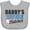 AC-Heather Grey, variant on Inktastic Baseball Daddys Little Catcher Boys Baby Bib