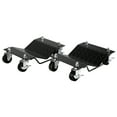 thumbnail image 3 of Ensemble de 4 Roulettes de Voiture Noires Robustes, Ensemble de 4 Grandes Roues pour Déplacer des Voitures, Roulettes en Acier de 3,5 Po, Rails Antidérapants, Acier Allié, 3 of 7