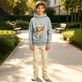 thumbnail image 6 of Dog Pouch Hoodie for Kids Oversized Kangaroo Pouch Hoodies Boys Carrier Cargo Sweatshirt Solid Long Sleeve Pullover, 6 of 10