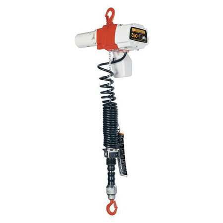 HARRINGTON ED350DA-6 Electric Chain Hoist, 350 lb., 6 ft. by HARRINGTON