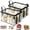 Clear, variant on Bxaolu 2 Pack Clear Clothes Storage Bags, Big Plastic Blanket Vinyl Foldable Moving Bags with Zipper, Closet Organizers and Storage Containers for Bedding, Duvet, Pillow