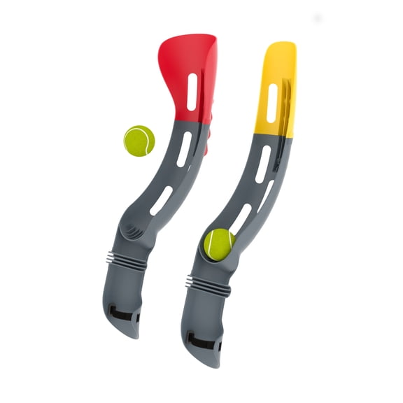Chillafish Slingi Launch & Catch Game ā Backyard Ball Launcher Set with 2 Handles & Balls, Active Outdoor Play Toy