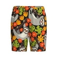 thumbnail image 4 of Easygdp Sloth on the Branch Men's Short Pajama Pants, Sleep Shorts, Household Pants, Casual Pants with Pockets - XX-Large, 4 of 9