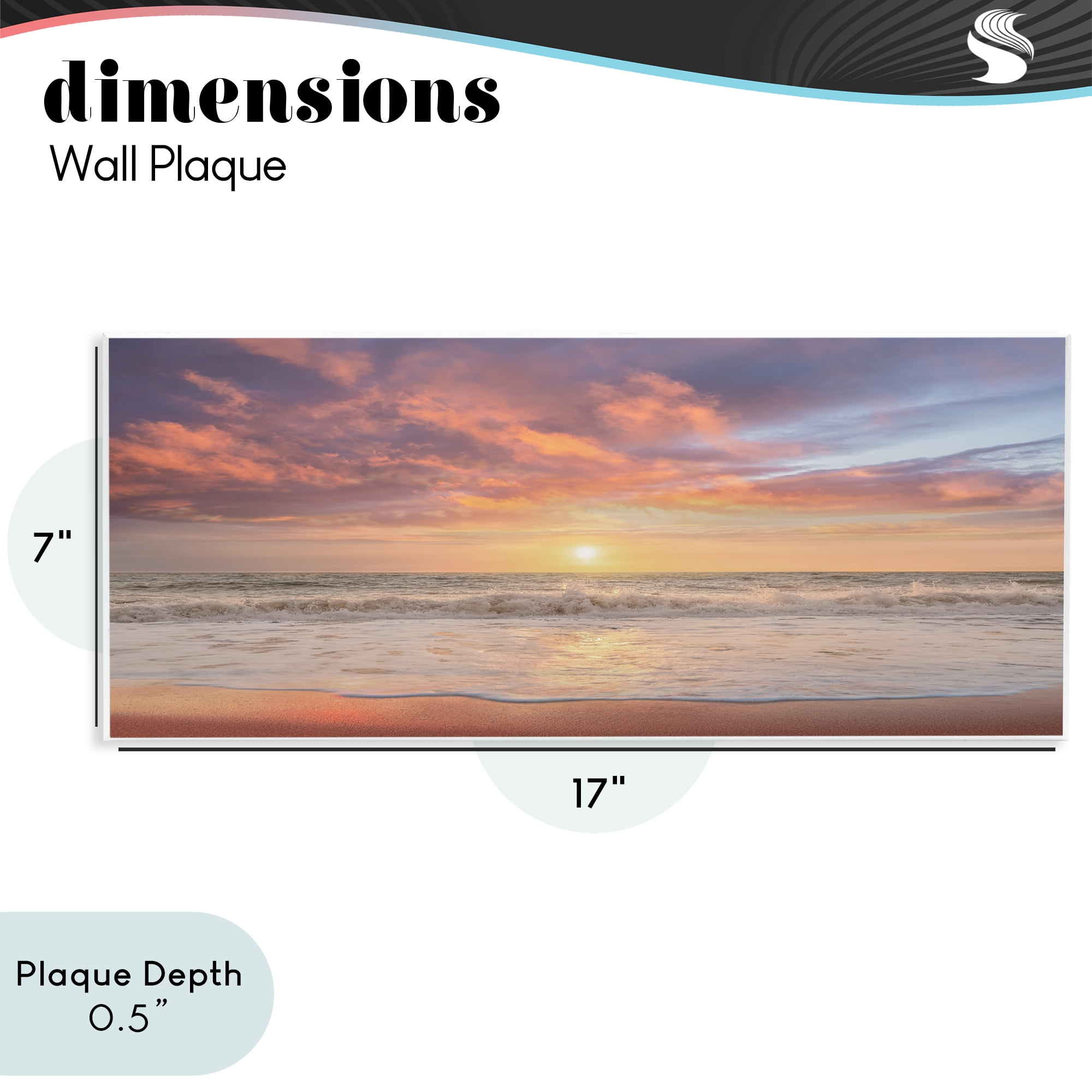 Stupell Industries Vivid Sunset Panorama Wall Plaque Art, design by Mike Caliascibetta