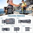 thumbnail image 5 of FUZHIQ Small Hiking Backpack for Men Women Foldable Packable Back Pack Ultralight Hiking Daypack for Travel Camping Outdoor, Grey, 5 of 6