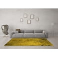 thumbnail image 3 of Ahgly Company Machine Washable Indoor Rectangle Oriental Yellow Industrial Area Rugs, 2' x 5', 3 of 4