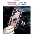 thumbnail image 5 of Design for Galaxy A15 5G Case,Samsung A15 5G Case, with Ring Kickstand Heavy Duty Shockproof Shell Full Body Protective Case for A15 5G Rose Gold, 5 of 12