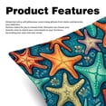 thumbnail image 2 of Starfish Covers - Set of 2 Throw Pillow Covers with Unique Patterns for Living Room Decor - Available in 16x16, 18x18, and 20x20 Inches Throw Pillows for All Occasions, 2 of 6