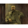 thumbnail image 2 of Albert Besnard 14x11 Black Ornate Wood Framed Double Matted Museum Art Print Titled: Portrait of Francis Magnard (1884), 2 of 5