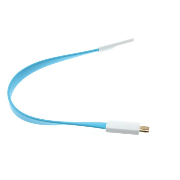 MicroUSB Short USB Cable for TCL A30 (A3) - Charger Cord Power Wire Flat Compatible With TCL A30 (A3)