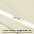 thumbnail image 4 of Cream Pillowcases Soft Microfiber Pillow Case Cover with Zipper Queen, 2 Pack, 4 of 8