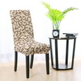 thumbnail image 4 of PiccoCasa 4Pcs Chair Slipcovers Dining Chair Covers for Dining Room, Champagne, 4 of 6
