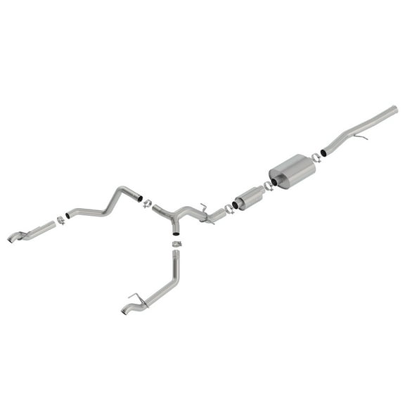 Borla 140773 Cat-Back Single Dual Split Rear Exit Exhaust System Kit