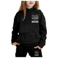 thumbnail image 2 of Kiijoy Toddler Girls Sweatsuit Letter Print Casual Hoodie and Jogger Pants Outfits, 2 of 4