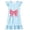 Light Blue, variant on Gunia Toddler Girls Nightgown Princess Pajamas Playful Nightdress Cute Bow Print Flutter Sleeves Cozy Cute Night Gowns Pjs Loungewear Light Yellow 3-4 Years
