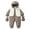 D09-Brown, variant on Infant Baby Winter Snowsuit Coat Romper Thermal Insulated Soft Hooded Footed Onesie Outwear Warm Jumpsuit Bodysuit For Girl Boy Hallowmas Vintage 9-12 Months