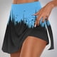 thumbnail image 5 of Faldas de Verano para las Mujeres Impresión Hoja Plisado Tenis Atlético Elástico Pantalones Cortos, Falso Dos Piezas Pantalones Falda para Diario, 5 of 6