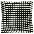 thumbnail image 5 of SAFAVIEH Shay 18" x 18" Contemporary Black/Ivory Geometric Cotton Decorative Pillow, 5 of 6