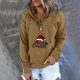 thumbnail image 1 of Puntoco - Blusa de manga larga con bolsillo estampado a la moda para mujer, tops casuales, sudaderas con botones Puntoco Puntoco-3848, 1 of 5
