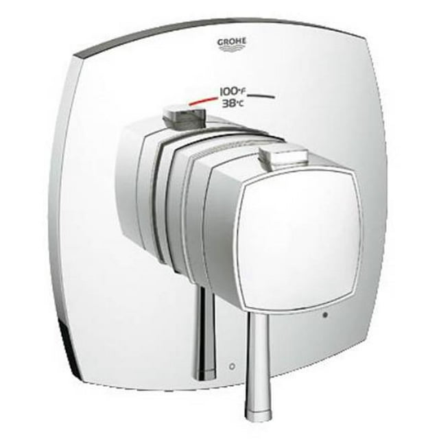 Grohe 19935000 Flex Grandera Single Function Thermostatic Trim, Starlight Chrome