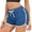 Blue, variant on Meichang Womens Athletic Shorts Running Dolphin Shorts with Pockets Elastic Waisted Drawstring Yoga Shorts Patchwork Striped Gym Shorts Summer Workout Shorts Women Wine L