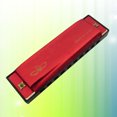 thumbnail image 3 of BEADCEST 10 Hole Plastic Harmonica Instrument for Playing Blues Folk and Pop in Red, 3 of 8