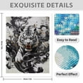 thumbnail image 3 of Diamond Art Kits for Adults - 5d Vibrant White Tiger Ink Splash Art Diamond Painting for Adults, Diamond Art for Adults Beginners, Frameless Diamond Painting Kits for Adults for Home Wall Decor, 3 of 7