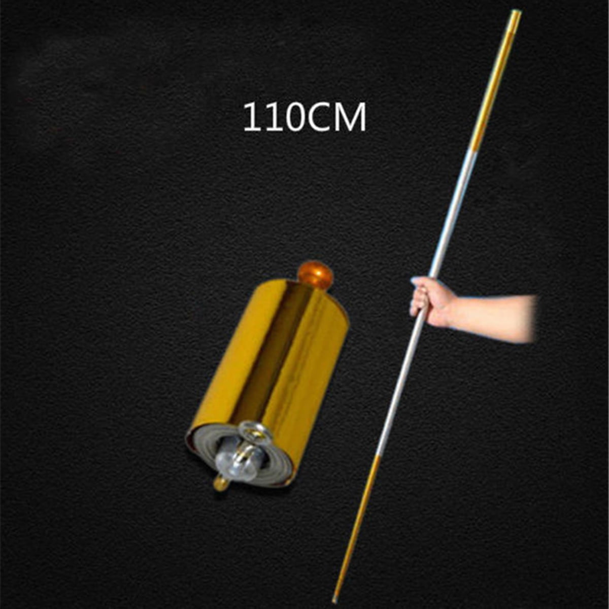 POCKETSTAFF Stainless Steel Portable Martial Arts Metal Staff 110cm Magic Wand