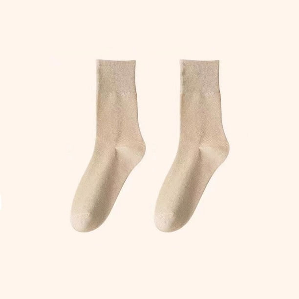 Calcetines de mujer medias de color liso primavera y otoño medias apiladas medias de mujer medias otoño e invierno