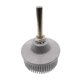 thumbnail image 3 of Cepillo de disco de cerdas abrasivas de 2 pulgadas para eliminar rayones y tratar superficies metálicas. Gris, 3 of 9