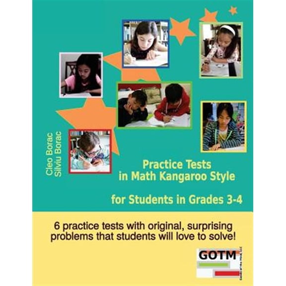 Pre-Owned Practice Tests in Math Kangaroo Style for Students in Grades 3-4: Volume 2 (Math Challenges for Gifted Students) Paperback