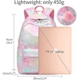 thumbnail image 2 of Mochila Escolar para Niñas y Niños Mayores de 8 Años, Mochila Lisa para Computadora Portátil de 14 Pulgadas, Mochilas Escolares Repelentes al Agua Mochila Informal para Viajes Escolares, 2 of 5