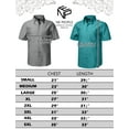 thumbnail image 5 of J. METHOD Men's Classic Regular Fit Button Down Short Sleeve Solid Color Dress Shirts S-5XL, 5 of 5