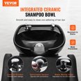thumbnail image 2 of VEVOR Shampoo Backwash Chair Salon & Spa Hair Washing Station with Wide Footrest, 2 of 9