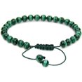 thumbnail image 1 of Bracelet Ajustable en Perles Rondes de 6mm en Malachite Naturelle 7 Pouces Unisexe, 1 of 3