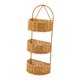 thumbnail image 4 of Cesta de Pared Tejida Organizador Colgante de Imitación Ratán Canasta para Estantería Decoración Y Macetero Adecuada para Baño Cocina Dormitorio Jardí Semicírculo 3 capas, 4 of 8