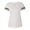White Solid/ Black, variant on LAT Women's Football V-Neck T-Shirt