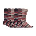 thumbnail image 1 of Sock Snob - Mens 6 Pack Colourful Striped Patterned Dress Cotton Socks In 7 Styles, 1 of 2
