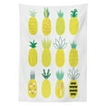 thumbnail image 3 of Ambesonne Pineapple Tablecloth Rectangular Table Cover, Pattern of Fruits, 60"x84", Multicolor, 3 of 4
