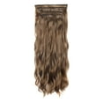 thumbnail image 2 of Kayannuo Christmas Clearance Women's Long Curly Hair Fake Water Ripple Curly Hair Four-piece Set Of Chemical Fiber Hair Extensions, 2 of 4