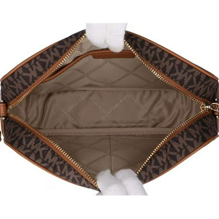 Michael Kors Leather MK Patten Zip Fastening Crossbody Bag Michael Kors Leather MK Patten Zip Fastening Crossbody Bag
