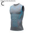 thumbnail image 2 of Chaleco ajustado de baloncesto para hombre, mallas deportivas, estilo americano, de entrenamiento, de secado rápido, elástico, transpirable, de manga corta., 2 of 2
