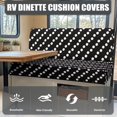 thumbnail image 4 of Polka Dots RV Dinette Cushion Cover, Dinette Elastic RV Seat Covers for Loveseat Slipcovers Machine Washable Stretchable Soft Camper Cushion Covers, 4 of 7